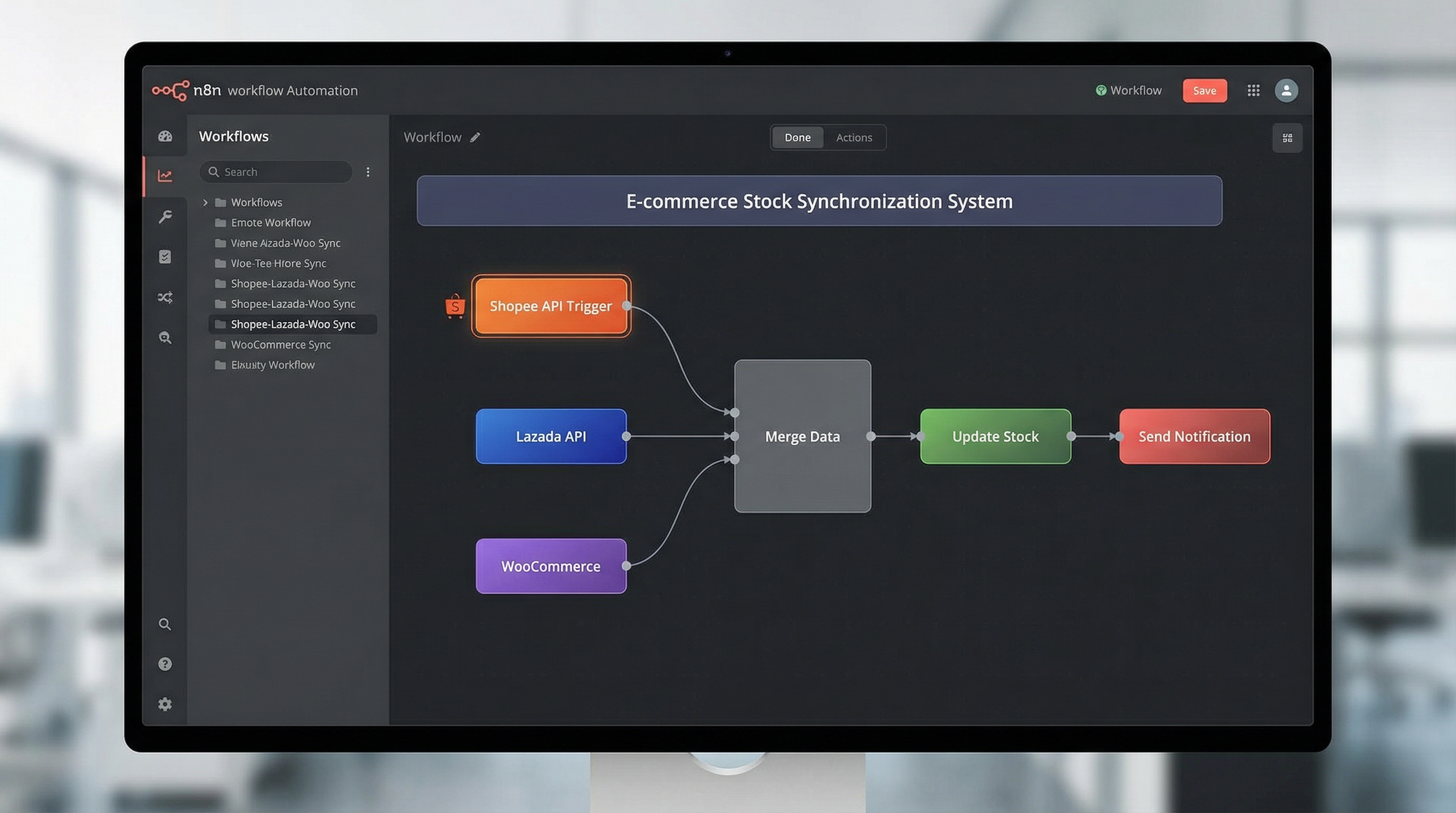 E-commerce Stock Sync System