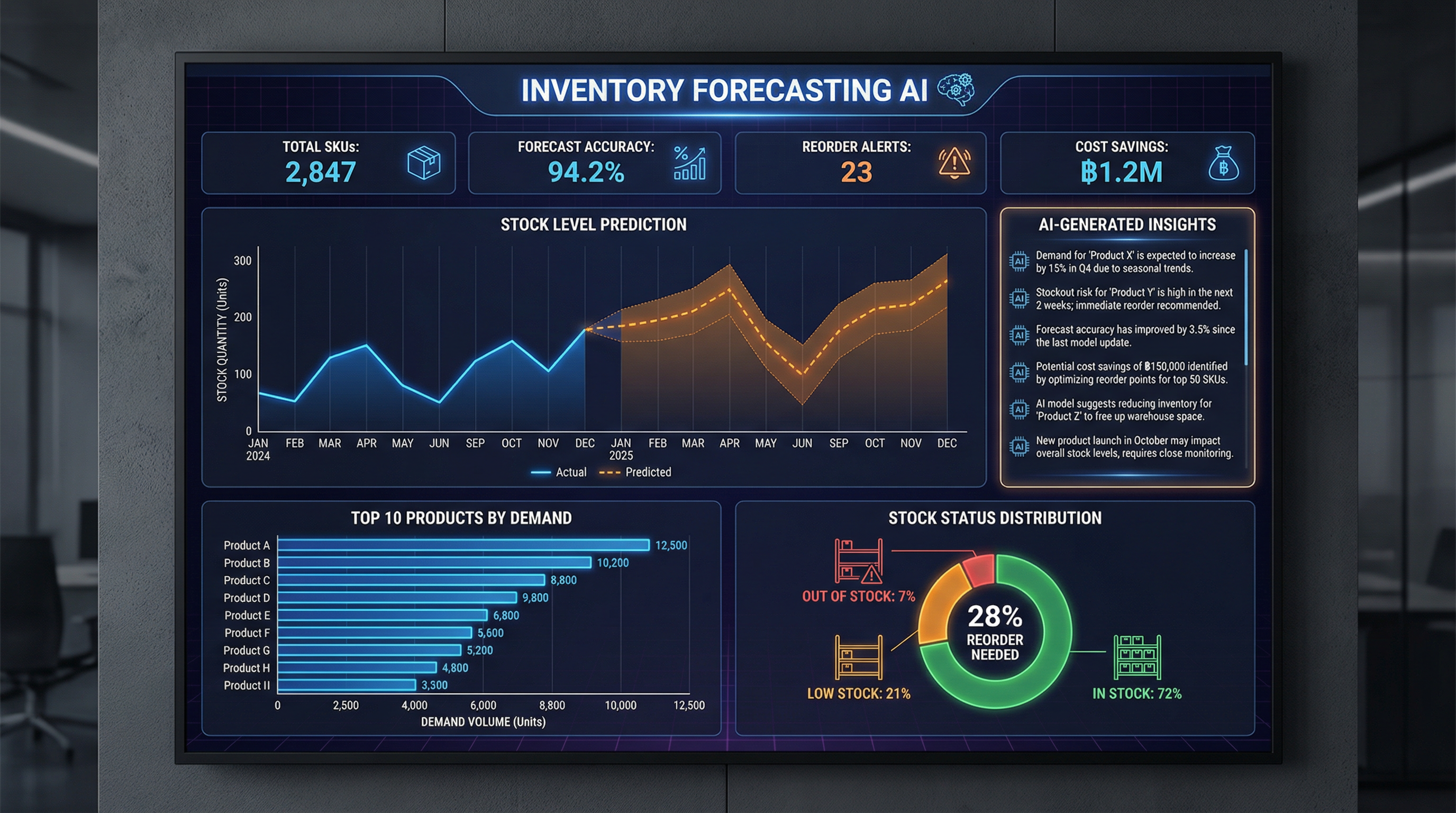 Inventory Forecasting Dashboard